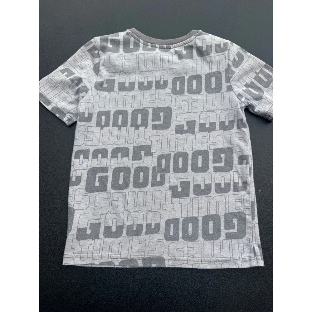 365 Kids Garanimals Cat & Jack Outfit Set Boys 7 Grey Black Good Times Graphic